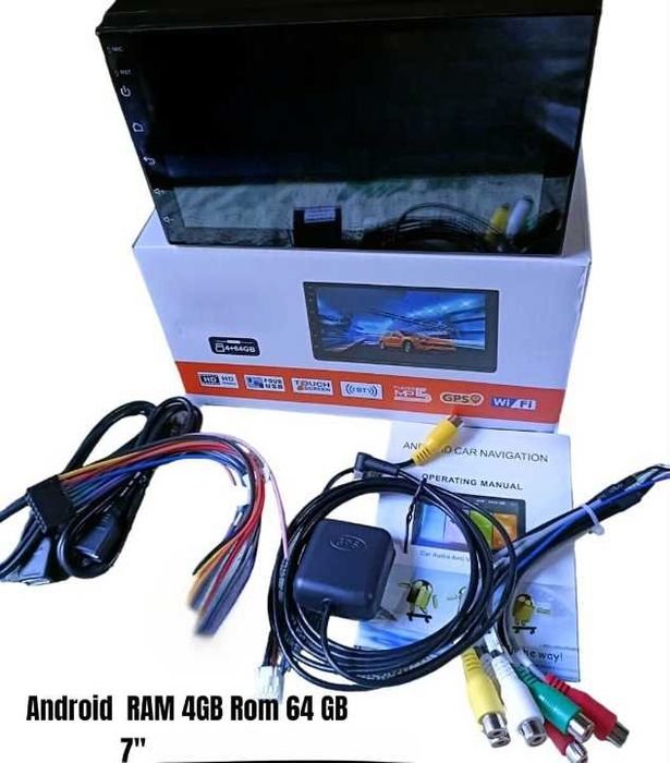 2-DIN Radio with GPS, 7-Inch Display, 4GB RAM, 64GB Storage – NEW64297542869761120