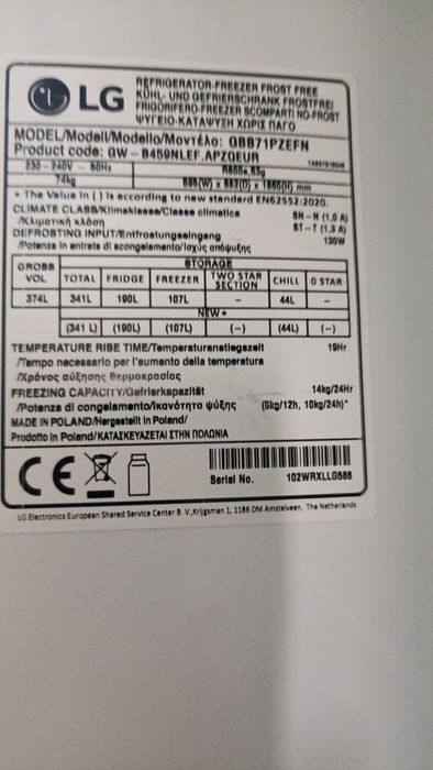 Frigorífico Combinado LG