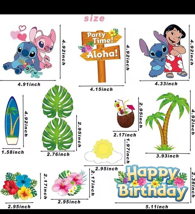 Прикраса на торт украшение Стіч