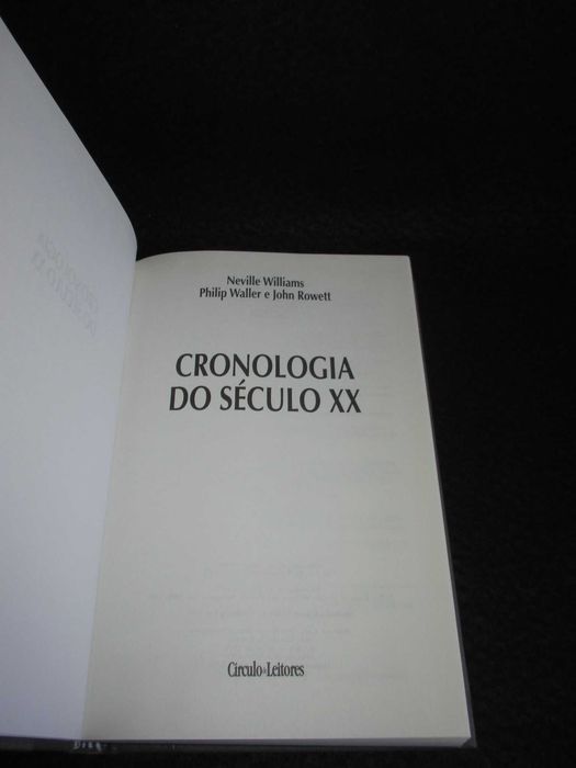 Livro Cronologia do Século XX Neville Williams