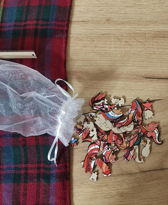 Деревянный яркий пазл •Золотая рыбка• А5, 95 деталей