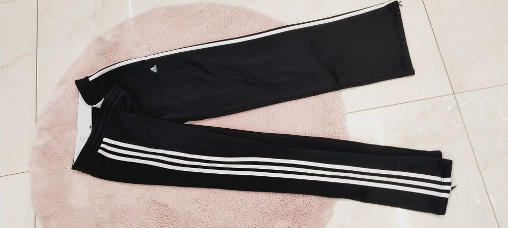 Szerokie Spodnie Dresowe Adidas Vintage Y2K Czarne Clima L/XL 44 46