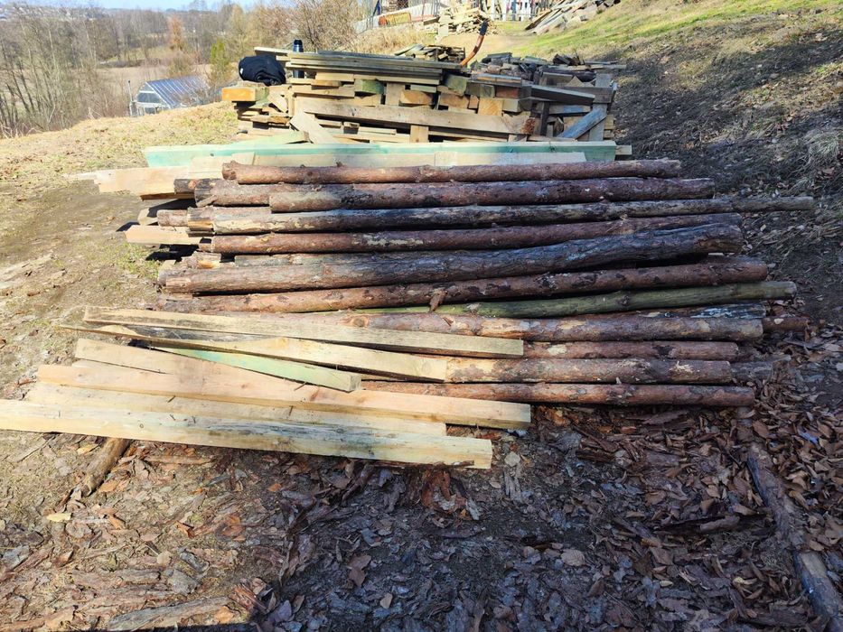 Stemple budowlane 1.5-2.3m 20szt używane po jednej budowie