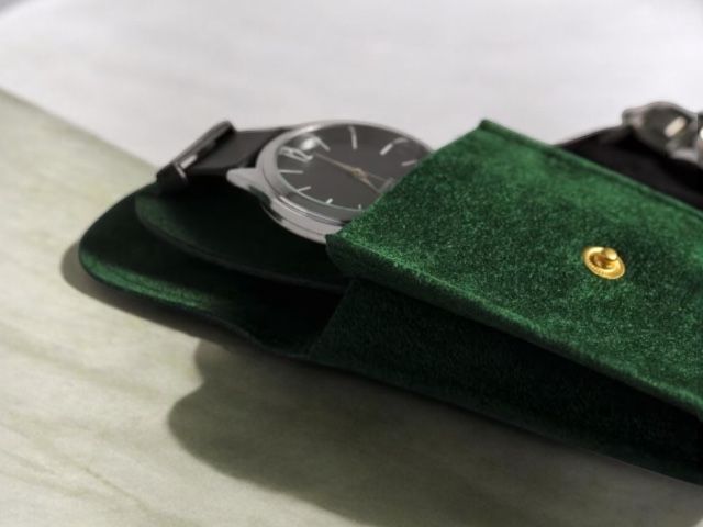 Zestaw etui Premium na zegarki (zielone wnętrze) – 5+1