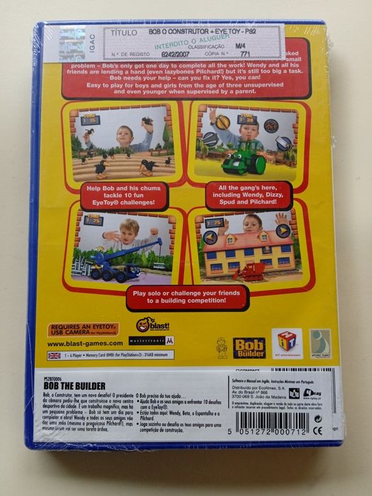 PlayStation 2 -  (Bob the builder -  Jogo Novo e selado)
