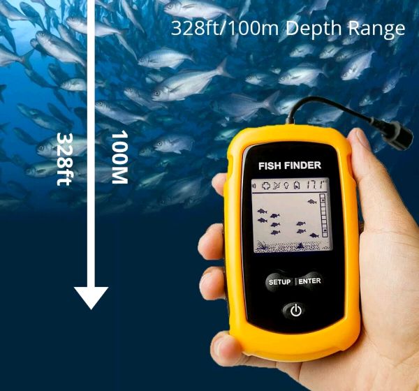 Aparelho para pesca / Detecta profundidade e localiza peixes (Novo)