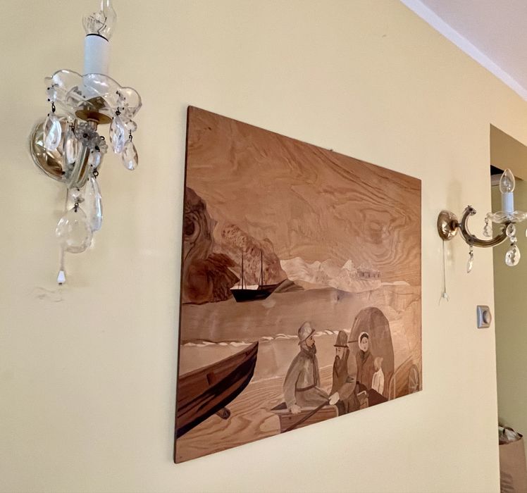 Ręcznie wykonany obraz z drewna – unikat