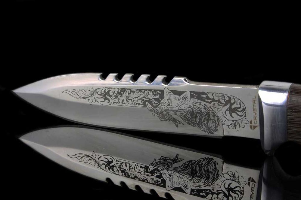 Nóż FINKA Myśliwski LIS CRYSTAL kabura