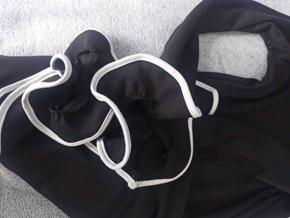 міні сукня з рюшами чорна