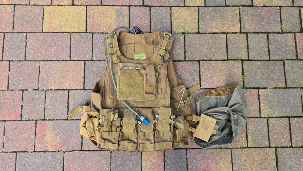 Kamizelka Taktyczna ASG / Plate Carrier + Hydracja + Zrzut | Kompletny Zestaw