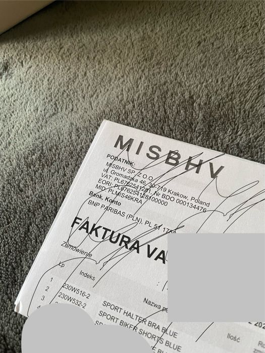 Sport set MISBHV baby blue XS/S NOWY leosia