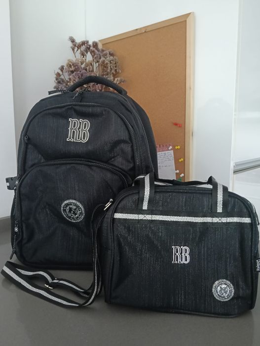 Conjunto, mochila + lancheira