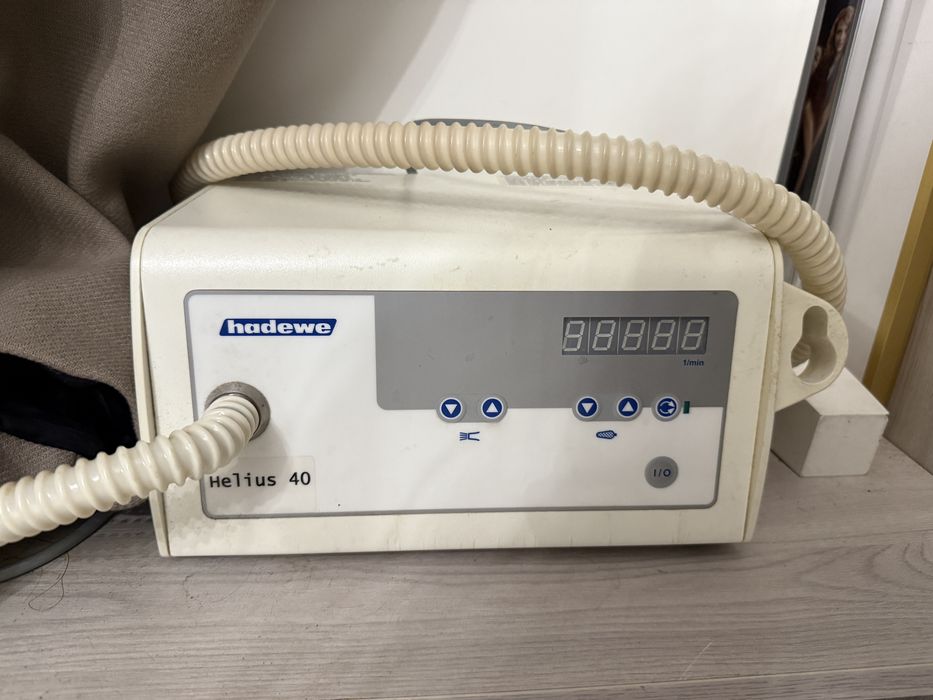 Frezarka podologiczna używana HADEWE Helius 40 pochłaniacz pyłu.