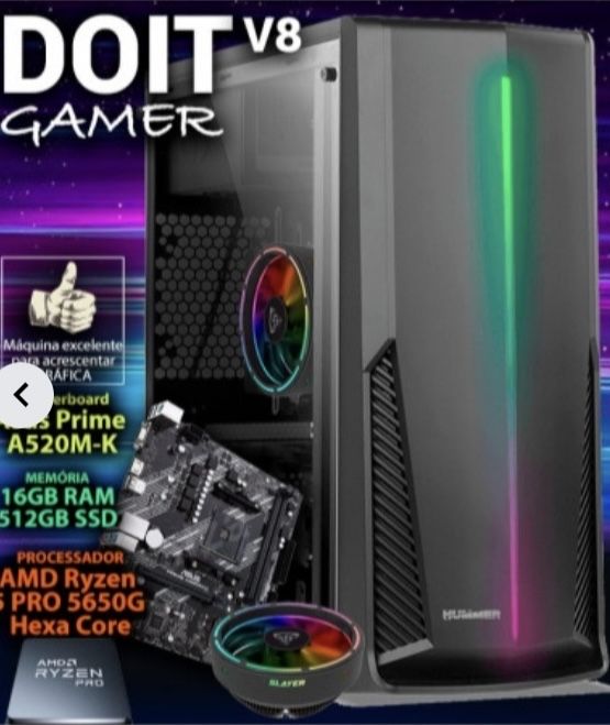 Vendo Desktop gaming AMD R5Pro, 16, 512, RTX 3050 Ti