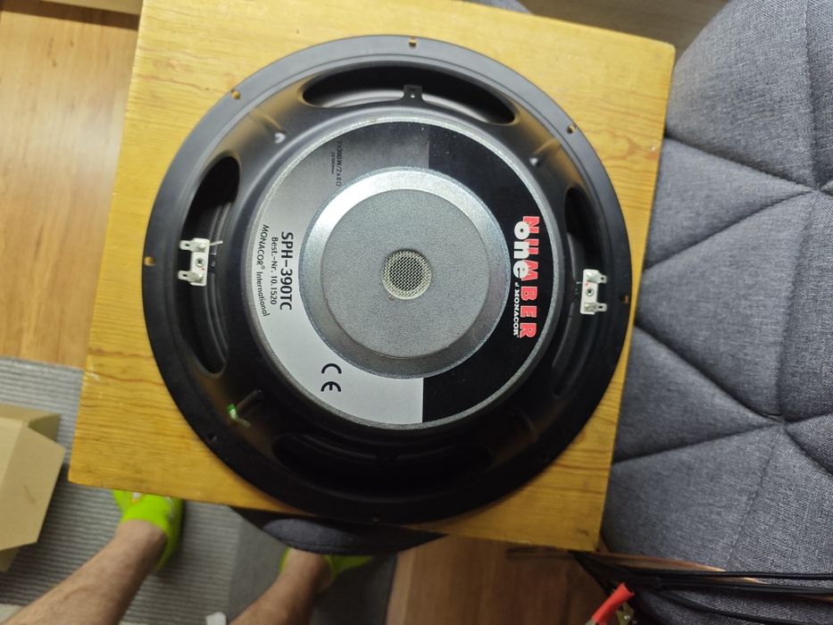 Głosnik niskotonowy Monacor SPH-390TC potężny 15" subwoofer!