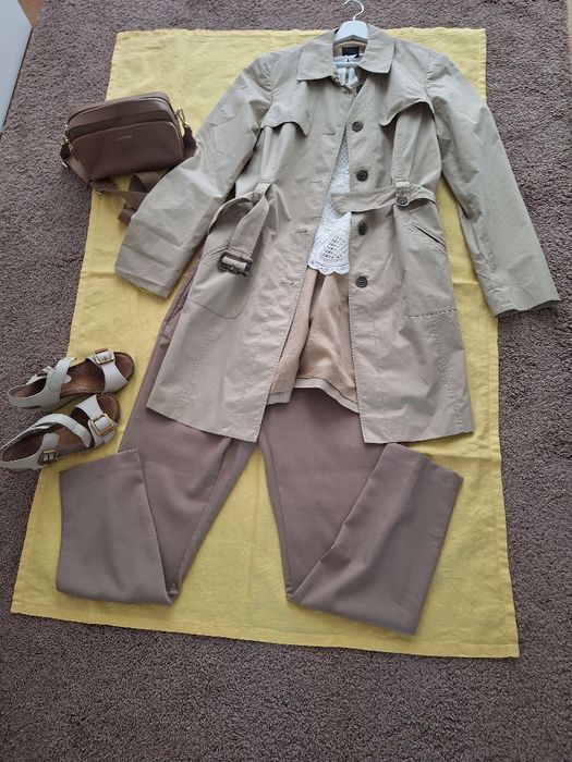 Spodnie damskie H&M 46 nowe z metką,beżowe