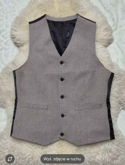 Kamizelka garniturowa S Bezowa Asos