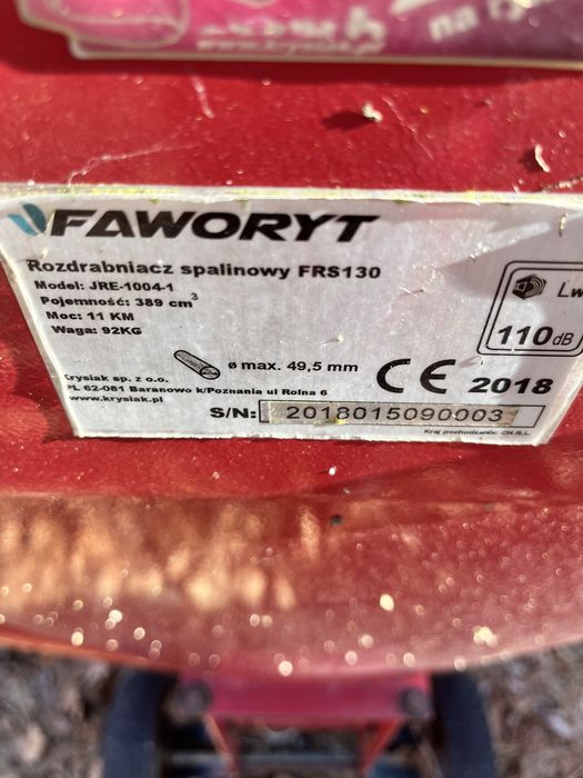 Rozdrabniacz do galezi  faworyt 11km