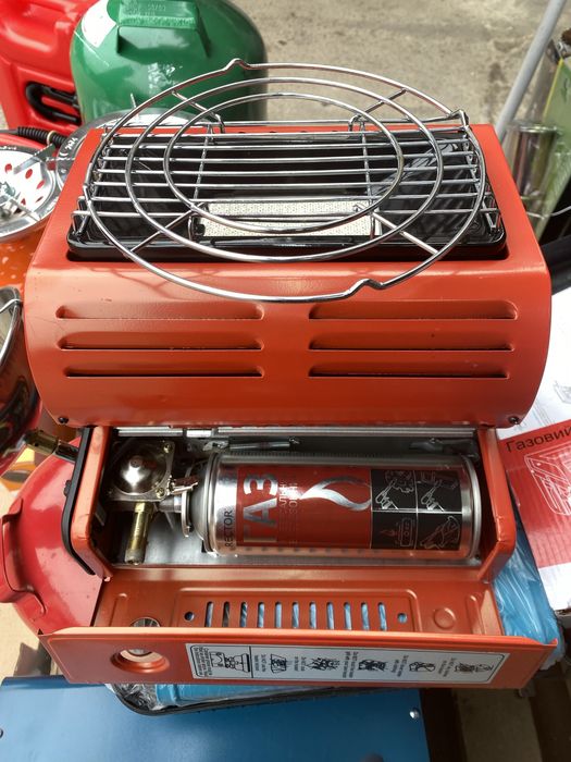 Газовый обогреватель и плита 2 в 1