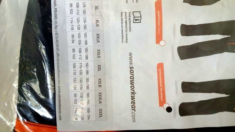 Ubranie robocze SARA XXL komplet