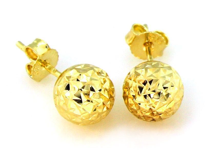 Nowe Złote kolczyki Kulki kuleczki sztyft. Sklep