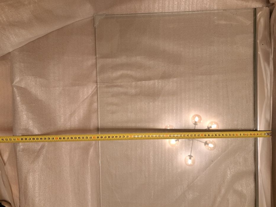 Ścianka szklana 50cm do łazienki