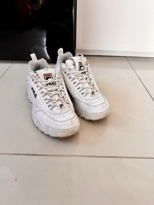 Buty adidasy sneakersy FILA    Biale