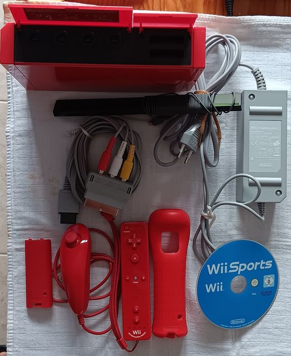 Conjunto Edição Vermelha Nintendo Wii