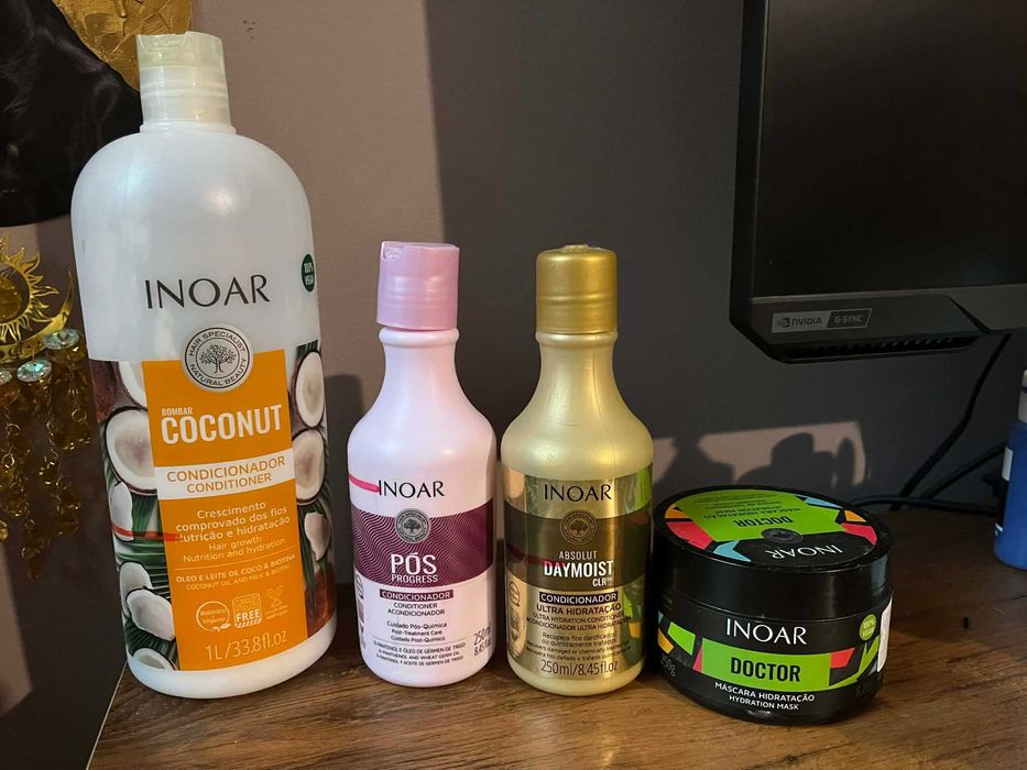 INOAR 4 odżywki po nanoplastii botoxie POS Daymoist Coconut Doctor