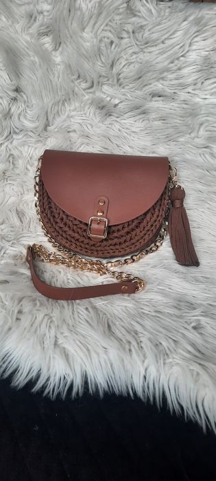 Torebka listonoszka szydełkowa hand made