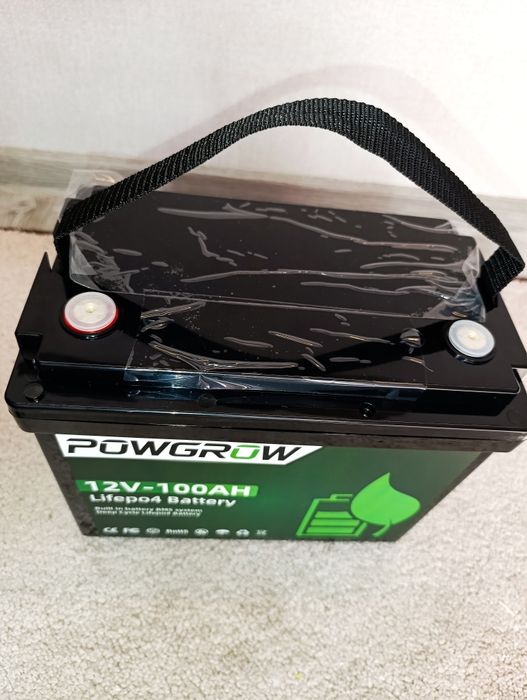 POWGROW LiFePO4 IBattery-PO-12V-100AH 12 V акумулятор
