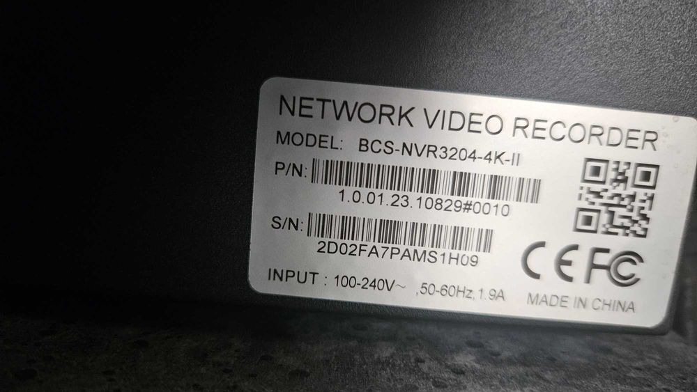 Rejestrator BCS-NVR3204-4K-II + Dyski 11 TB + Kamery