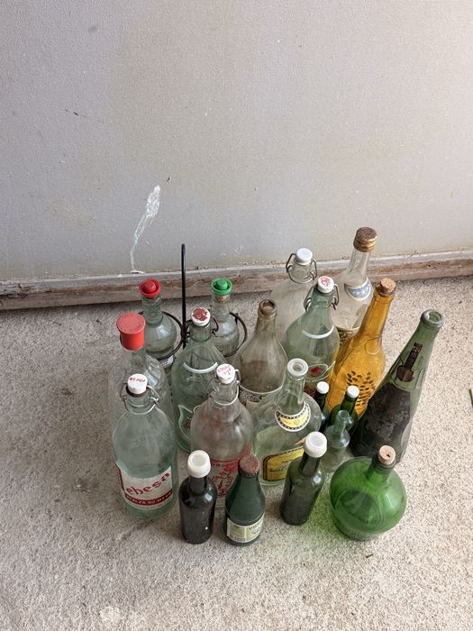 Lote de 20 garrafas antigas