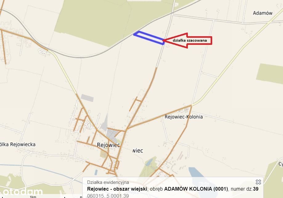 Udział w działce rolniczej Adamów Kolonia