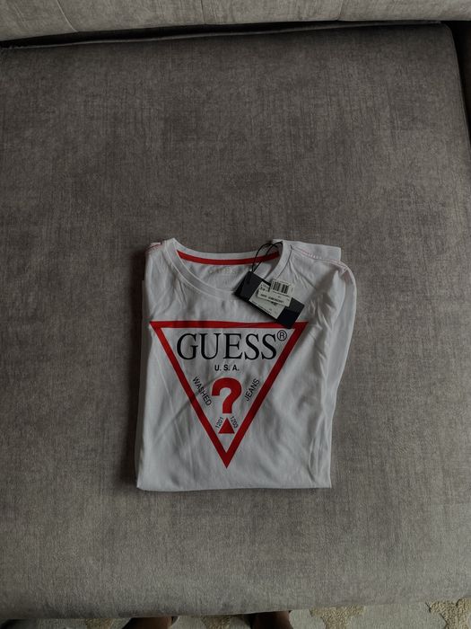 tshirt manga comprida guess