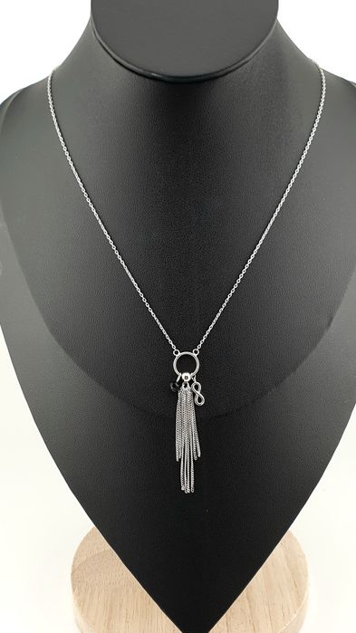 Naszyjnik celebrytka p.925 z przywieszkami krawatka