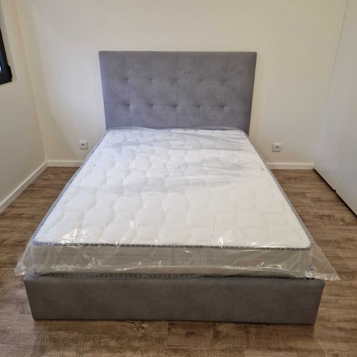 Camas de Casal Estofadas de Luxo 199€ Disp. em Várias Cores! 190x140m!