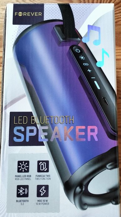 Głośnik Forever przenośny - reinbow LED