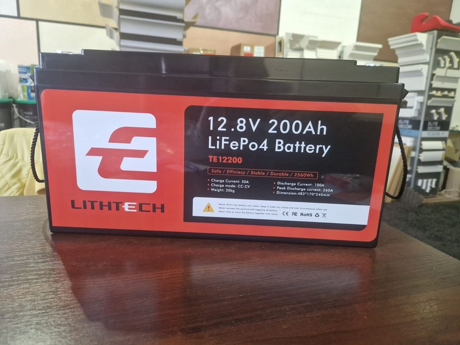 Літій-ферум-фосфатні акумулятори 12,8v, 200Ah з BMS платою