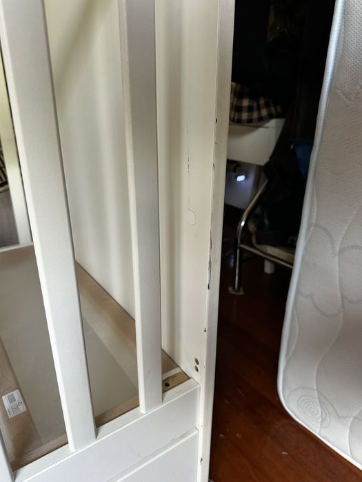 Berço IKEA Gonatt + colchão ortopédico ZIPPY  60x120