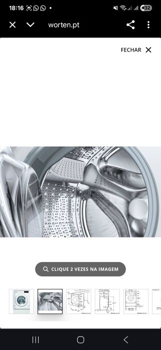 BOSCH S6 Máquina de lavar roupa de encastre 7 kg 1200 rpm WIW2430