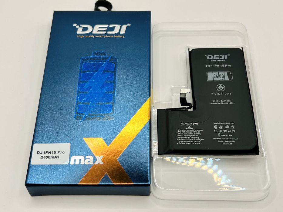 Акумуляторна батарея підвищеної ємності 3400 mAh iPhone 15 Pro Deji