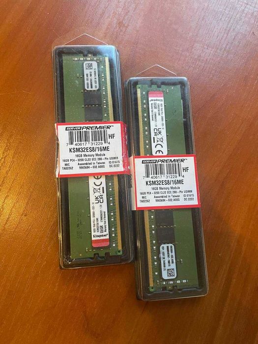 DDR4 ECC 32GB (2×16GB) Kingston 3200MHz CL22 — серверна пам’ять