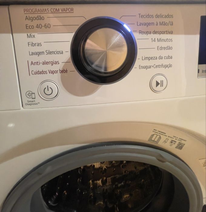 Maquina roupa LG 9kg c/nova ( VAPOR ) C/ Garantia