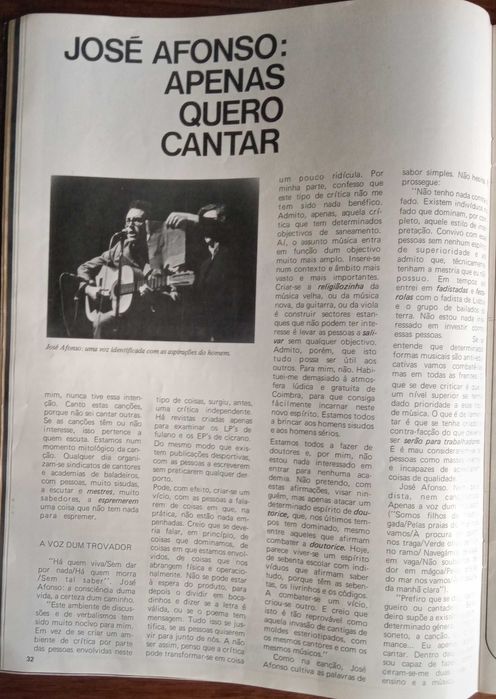 José Afonso	- - -		Flama	- - - - -	Revista