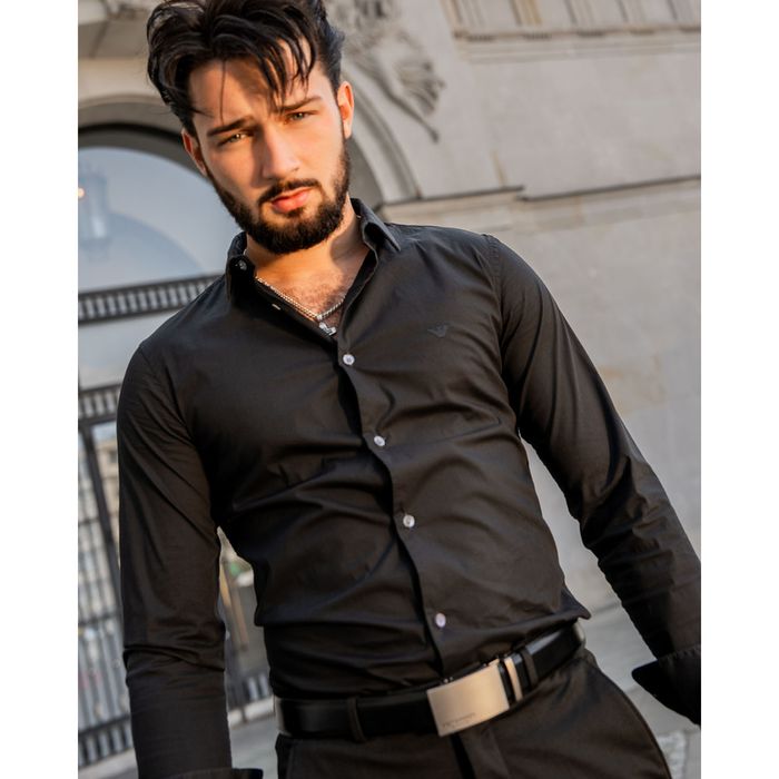 elegancki pasek męski z klamrą automatyczną - peterson 85