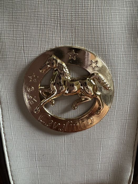 Mochila castanha usada uma vez