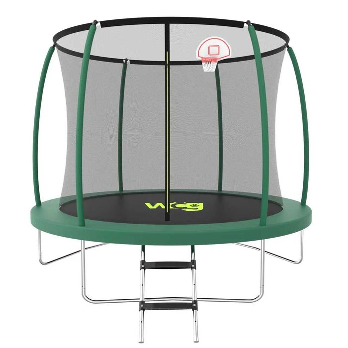 Батут WCG 305 см із внутрішньою захисною сіткою та LED підсвіткою 10FT