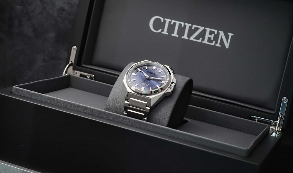 Citizen NB6010-81L Series 8 Automatic 40 mm Zegarek Męski Bransloleta Niebieski