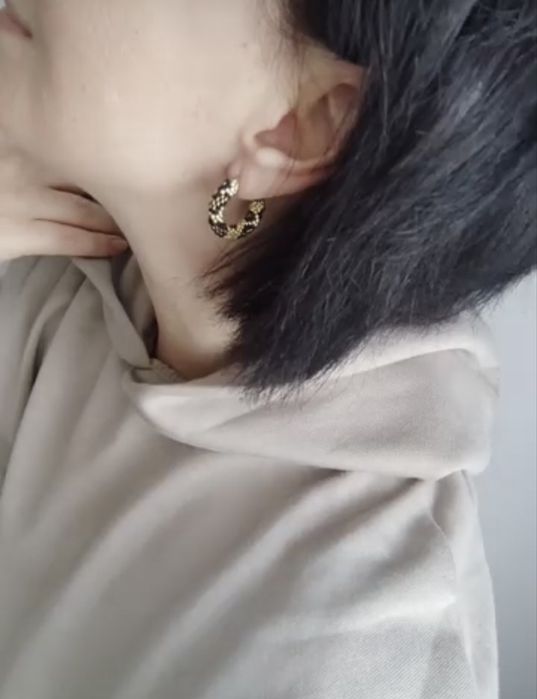 Сережкі конго. Японський бісер